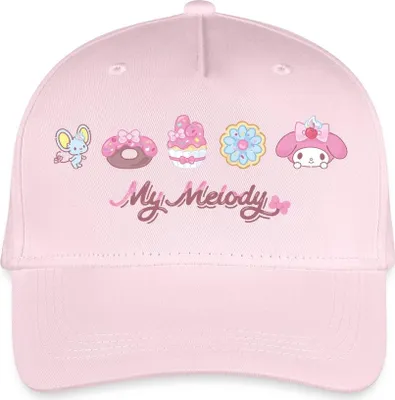 Produktbild von Spreadshirt My Melody Mit Flat Und Gebäckstücken Kinder Bio Basecap, One size, Hellrosa