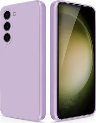 Image de Etui en silicone fin pour Samsung Galaxy S23 en silicone liquide, mat, résistant aux rayures Violet