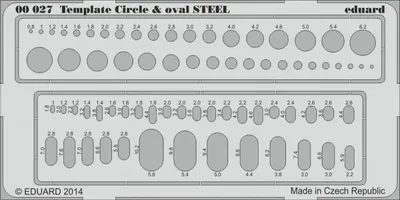 Produktbild von Circle & oval STEEL - Gravierschablone