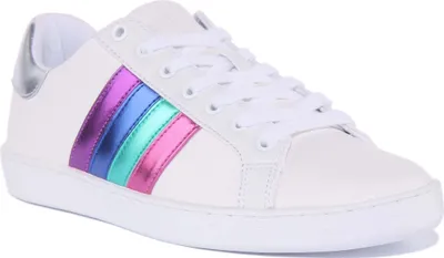 Produktbild von Guess Jacobb Frauen Schnürung Leder Turnschuhe Weiß – undefined / Weiß