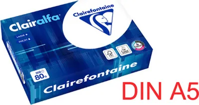 Obrázek produktu pro Clairefontaine 1910C, Kopírování, A5 (148x210 mm), 500 listy, 80 g/m², Bílá