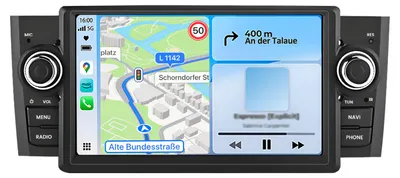 Zdjęcie produktu dla Radio samochodowe Android 2Din do Fiat Punto Grande Punto od 2005 Navi Carplay RDS WIFI DSP GPS DAB+ 2+64GB