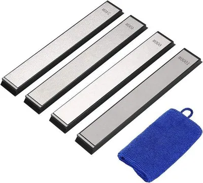 Produktbild von Diamant-Slijpstein-Set für Küchenmesser - 4 Stück - vielseitig und langlebig