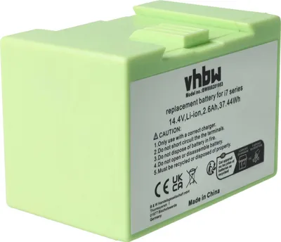 Produktbild von vhbw Akku kompatibel mit iRobot Roomba e515040, 5150, e515240, 7150, 7550, e5150, e515020, e5152, e5154 Saugroboter Grau (2200 mAh, 14,4 V, Li-Ion)