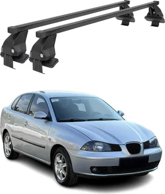 Image de Barres Transversales Menabo pour Seat Cordoba II 2002-2009 Noir