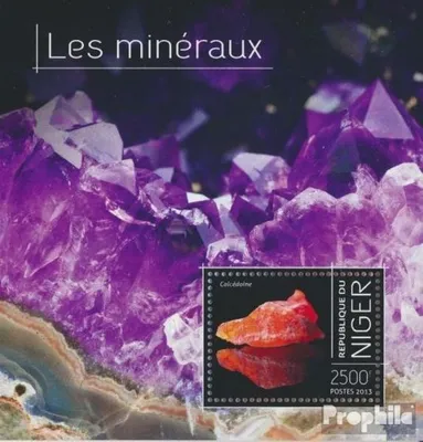 Produktbild von Briefmarken Niger 2013 Mi Block 246 (kompl. Ausg.) postfrisch Mineralien