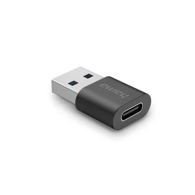Immagine prodotto di Hama 00200357 adattatore per inversione del genere dei cavi USB-A USB-C Nero