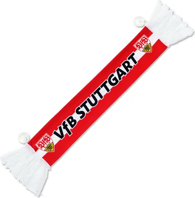 Produktbild von VfB Stuttgart Autoschal Auswärtssieg mit Saugnapf rot-weiß Fußball Fanartikel fürs Auto