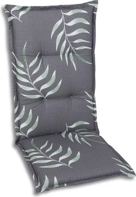 Produktbild von GO-DE Textil, Sesselauflage Hochlehner, Einzelset, Farbe: anthrazit, Maße ca.: 120 cm x 50 cm x 7 cm, Rückenhöhe: 72