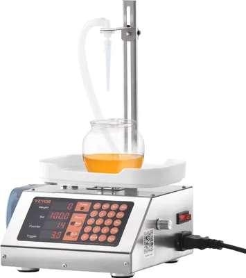 Zdjęcie produktu dla Maszyna do napełniania VEVOR Automatyczna maszyna do napełniania płynem 5-300 g na napełnienie Maszyna do napełniania butelek 230 x 180 x 100 mm Maszyna do napełniania pastą Maszyna do napełniania ze stali nierdzewnej 201 Maszyna do napełniania cyfrowego wina, mleka itp.