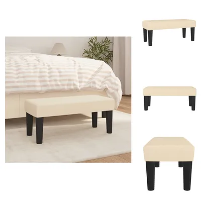 Produktbild von vidaXL Sitzbank Creme 70x30x30 cm Stoff -  Sitzbänke