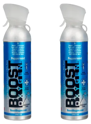 Image de Boost Oxygen oxygène en canette Peppermint, grand, 2x9L