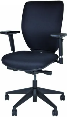 Produktbild von Bisley Optime Bürodrehstuhl Schwarz, Synchronmechanik, 4D-Armlehnen, 110 kg Tragkraft