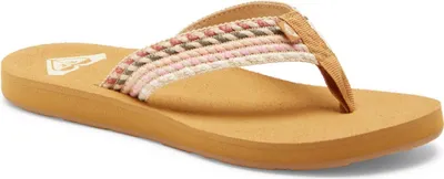 Produktbild von ROXY Women Flip Flop Porto Rope natural/crazy pink 10/41