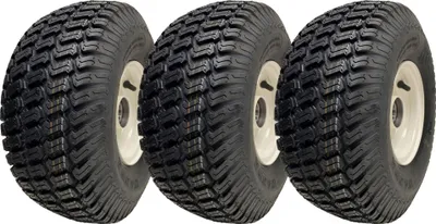 Produktbild von 15x6.00-6 Rasenmäherräder Reifen auf Felgen montiert 20mm Lager (3er Set)