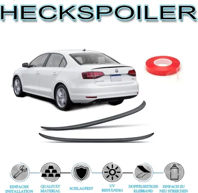 Zdjęcie produktu dla Tylny spojler do VW Jetta MK6 2010-2017 spojler NOWOŚĆ czarny połysk