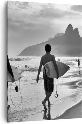 Produktbild von Bild auf Leinwand - Leinwandbild - Einteilig - Meer Welle Surfen - 70x100cm - Wand Bild - Wanddeko - Wandbilder - Leinwanddruck - Wanddekoration - Leinwand bilder - Wandbild - PA70x100-3745