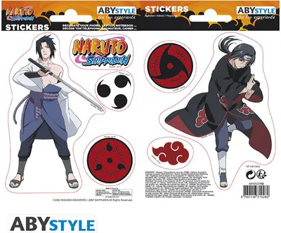 Produktbild von NARUTO SHIPPUDEN - Stickers - 16x11cm/ 2 sheets - Sasuke/ Itachi