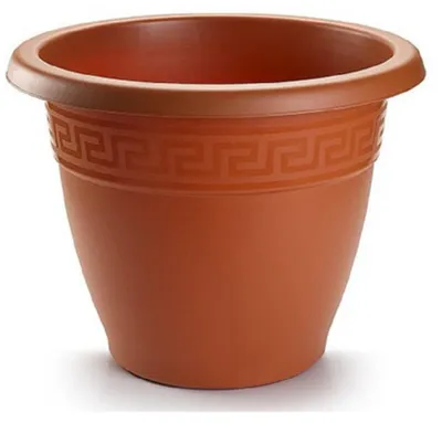 Produktbild von Plasticforte Pflanztopf - Terrakotta braun - 25x19 cm - Kunststoff