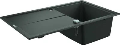 Produktbild von Grohe Kompositspüle K400 50-C 86/50 1.0 rev, 860 x 500 mm granit schwarz