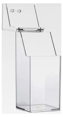 Produktbild von Make-up-Pinselhalter, staubdicht, transparent, Acryl, Kosmetikpinsel-Organizer, Aufbewahrungsbox mit Deckel