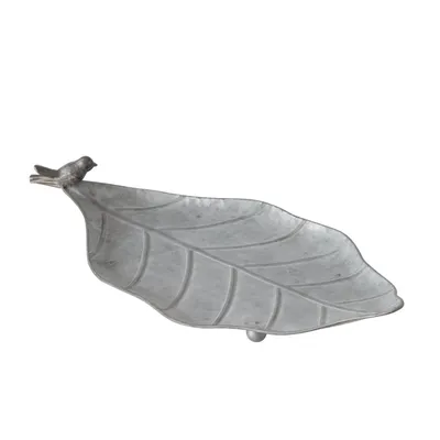 Produktbild von Boltze | Vogeltränke - Blattform - Naturstein - Dekorativ und wetterfest - Ideal für den Garten