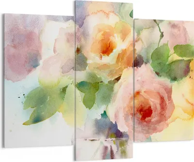 Produktbild von Bild auf Leinwand - Leinwandbild - Rose Blume Garten - 130x100cm - Wand Bild - Wanddeko - Leinwanddruck - Bilder - Kunstdruck - Wanddekoration - Leinwand bilder - Wandkunst - CB130x100-3910