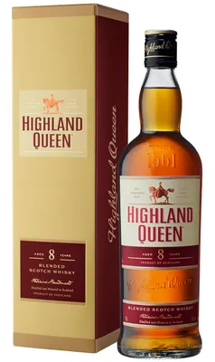 Produktbild von Highland Queen 8 Jahre | Blended Scotch Whisky | 0,7 l. Flasche in Geschenkbox