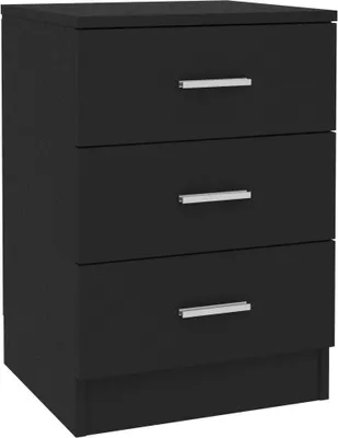 Produktbild von Nachttisch Schwarz 38x35x56 cm Holzwerkstoff