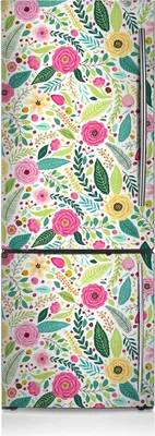 Produktbild von Magnetfolie Aufkleber Kühlschrankmagnete 70x190 cm - Farbenfrohe Blumen