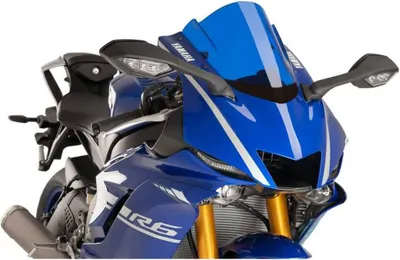 Zdjęcie produktu dla PUIG z-racing blue screen 360x285mm z homologacją ABE dla Yamaha
