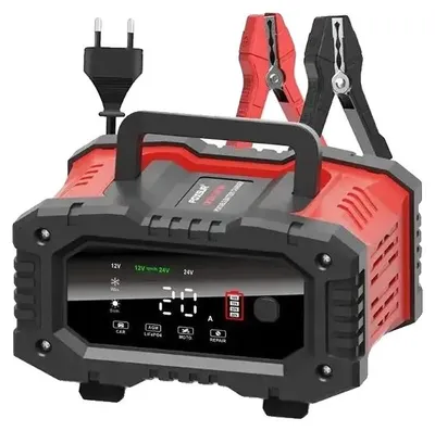 Produktbild von Auto-Batterieladegerät, Dualausgang 12V 24V, Intelligentes Laden, 20A 10A