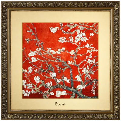 Zdjęcie produktu dla Goebel Vincent van Gogh - Mandelbaum rot (Wandbild,...