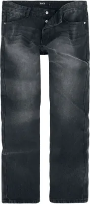 Produktbild von Black Premium by EMP Herren schwarze Medium Rise Jeans mit geradem Schnitt W32L34