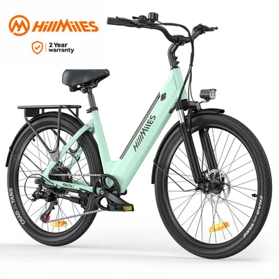 Produktbild von HillMiles E Bike, City E-Bike & E-Hollandrad mit 36V 13Ah Akku bis zu 80-100km, SHIMANO 7-Gang, 250W Motor&25km/h, MileCity1
