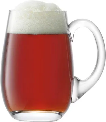 Productafbeelding van Groot Bierglas Tankard in Glas Ontwerp