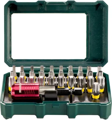 Obrázok produktu pre Metabo Bit-Box-SP, 32-teilig, Bitset / Bit-Set für Torx-Schrauben # 626709000