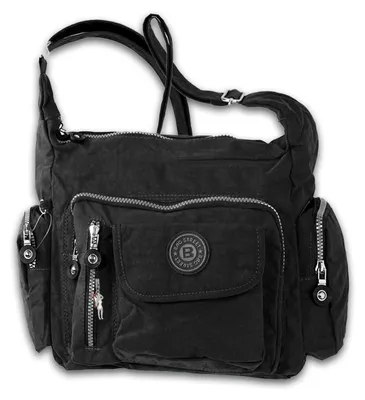 Produktbild von Bag Street Nylon Tasche Damenhandtasche schwarz 30x15x22 OTJ204S