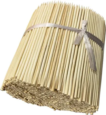Produktbild von Bambusstäbe Set, 1000 Stück, 4 mm x 18 cm, für Garten und Basteln