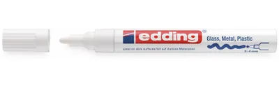 Produktbild von Edding 750 Lackmarker weiß 2-4mm Rundspitze