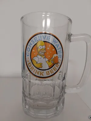 Produktbild von Simpson Homer Bierglas Bierkrug Humpen CONSERVE WATER - DRINK BEER