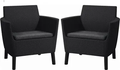 Obrázek produktu pro Zahradní set KETER Salemo DUO - 74 x 67 x 76 cm - grafit / šedá - 2ks