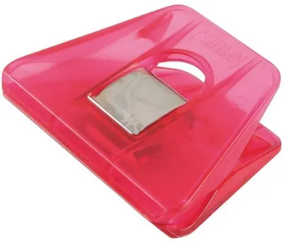 Produktbild von Briefklemmer Signal 2 70x50mm kristallpink Packung mit 10 Stück