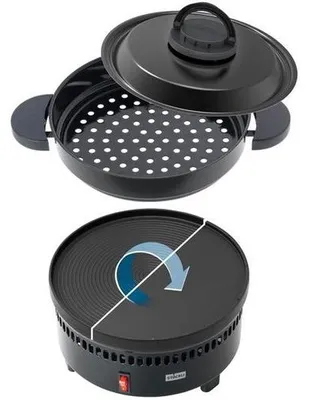 Immagine prodotto di Forno per castagne Stöckli con piastra per crêpe e grill, VDE
