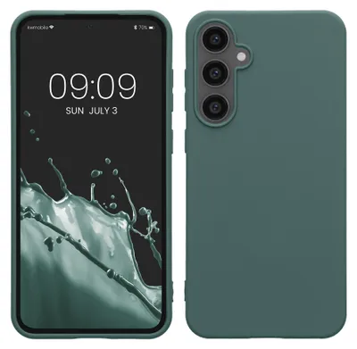 Produktbild von kwmobile Handyhülle für Samsung Galaxy S23 FE Hülle - TPU Case - Kabelloses Laden - Schutzhülle Cover in Blaugrün
