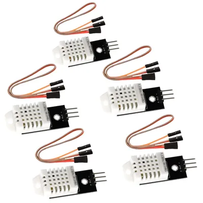 5x DHT22/2302 Temperatur- und Feuchtigkeitssensor, digital, 3,3-5,5 V