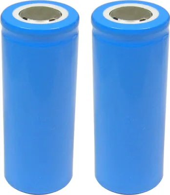 Produktbild von 2x Trade-Shop 26650 Akku Zelle 3000mAh 3,2V Hochstromfest Schnelladefähig Rohzelle zum Selbsteinbau Austausch ohne Lötfahnen Flattop im Schrumpfschlauch Ersatzakku Austauschakku Industriezelle