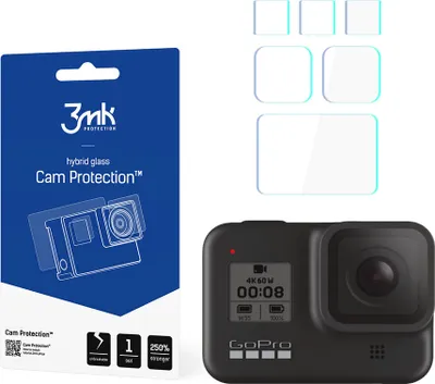 Image de Verre de protection 3mk pour caméra GoPro HERO 8, noir