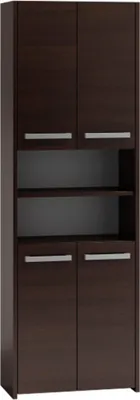 Produktbild von Badschrank Badezimmerschrank Hochschrank Badmöbel Schrank Modern 170x60cm wenge