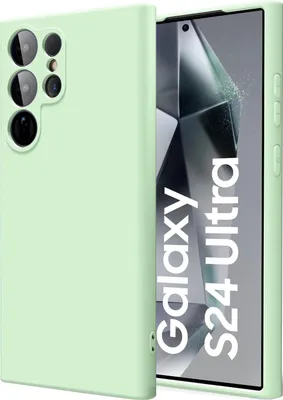 Image de Housse pour Samsung Galaxy S24 Ultra Housse de protection en gel de silicone pour téléphone portable, vert